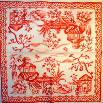 100 Asien - 3-lagig (rot) - Madame est Servie